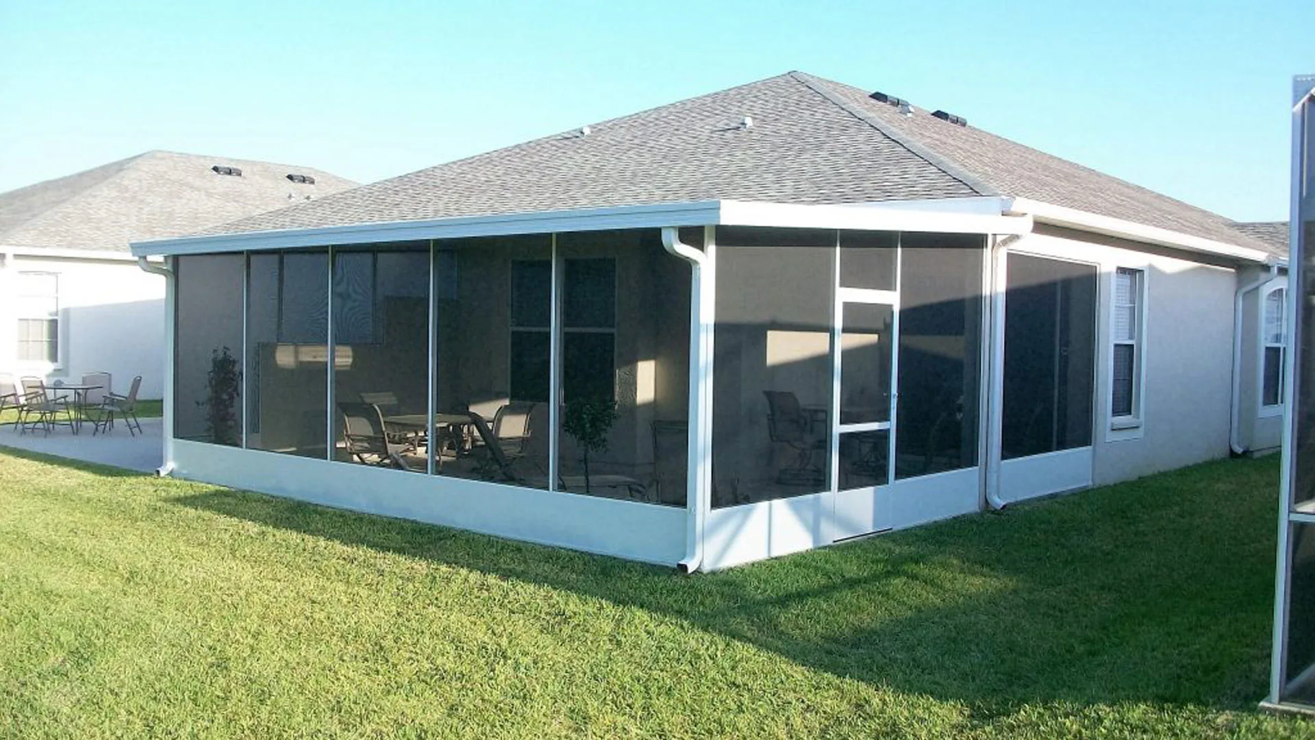 A screened in room built for a property in Wimauma, FL.