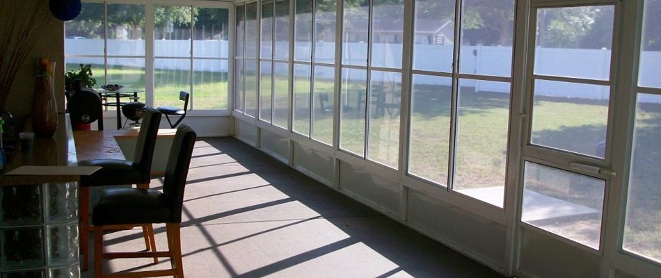 A glass room installed for a property in Plant City, FL.